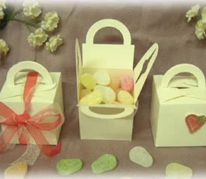Cube Shape - White Favour Boxes