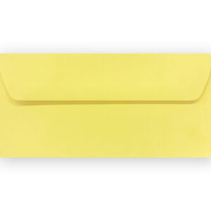 Sunlight Yellow High Quality Vanguard Gummed Straight Flap DL Envelopes 120GSM