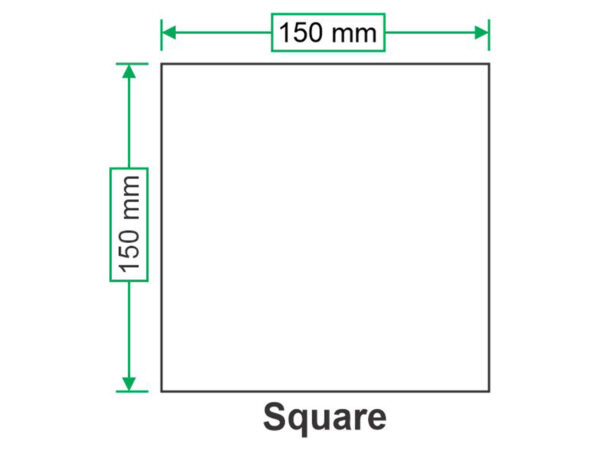 Square White Sheets / Bland Cards 6" x 6" 250gsm Everyday Craft Card Stock